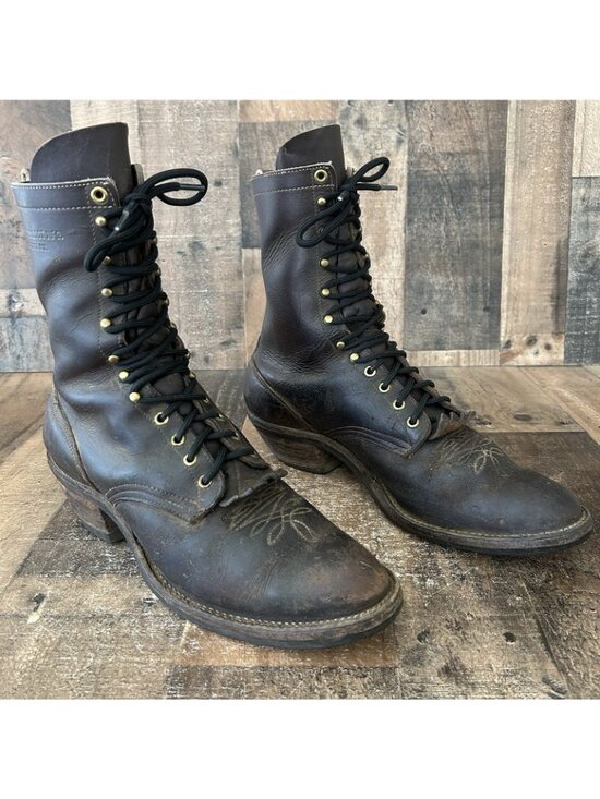 Whites Hathorn Vintage Kiltie Logger Packer Plain Toe Boots Mens 13 B main image 12